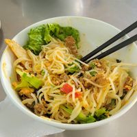 Dry mix veg noodles at Tâm Nguyên Phúc Vegetarian in Da Nang