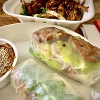 Vegan summer rolls and steam bun at The Saigonese in Helsinki