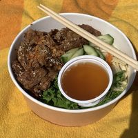 Vegan bun thit nuong at The Saigonese in Helsinki