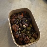 chilli mock chickenn  at Veggie Wok in North West London