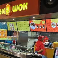 Front of stall at Veggie Wok in North West London