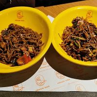 Chili Mock duck Noodles at Veggie Wok in North West London