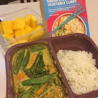 Green thaï vegetable curry  at M&S Food in Paris