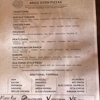 Menu at Barley Creek in Tannersville