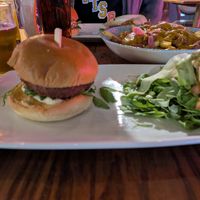 Vegan sheeseburger at Slug & Lettuce in Portsmouth