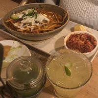 Pozole with a side of jackfruit carnitas  at Gracias Madre in San Francisco