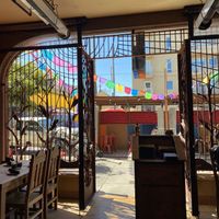 View from inside  at Gracias Madre in San Francisco