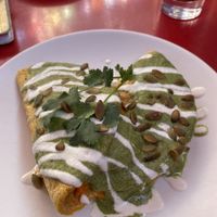 Quesadilla de Calabaza w/pumpkin seeds 😋  at Gracias Madre in San Francisco