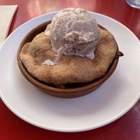 Dessert Fruit Cobbler w/Homemade Cinnamon Ice Cream  at Gracias Madre in San Francisco