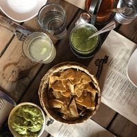 Chips, salsa and guacamole! at Gracias Madre in San Francisco