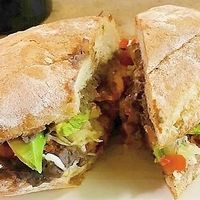 Black bean torta. at Gracias Madre in San Francisco