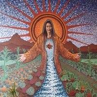 Mural at Gracias Madre in San Francisco