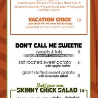 Second menu picture  at Boss Chick N Beer in Berea