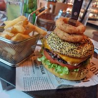 Vegan burger with curcuma patty at Qulto - Slovenska in Maribor