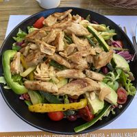 Veganiqa bowl with chick'n strips. Amazing.  at Qulto - Slovenska in Maribor