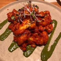 Kimchi cauliflower with pesto  at Betulla Burning in Prince George