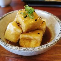 Vegan agedashi tofu at Fubuki Sushi in Invermere