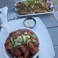 Crispy tofu and chilli cheese fries   at Nepenthe Brewing Co in Baltimore