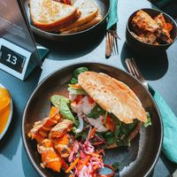 Pitta and toastie   at Eden Cafe Clifton in Bristol