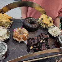 Afternoon tea cakes at Eden Cafe Clifton in Bristol