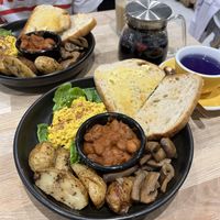 Vegan breakfasts   at Eden Cafe Clifton in Bristol