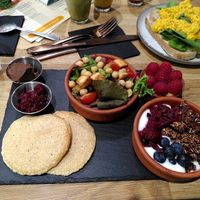 Brunch platter at Eden Cafe Clifton in Bristol