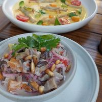 Mushroom ceviche  #Veganuary at Mudra in Buenos Aires
