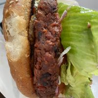 Burger at Mudra in Buenos Aires