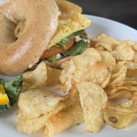 Vegan breakfast sandwich at Bruchelle's in Covington