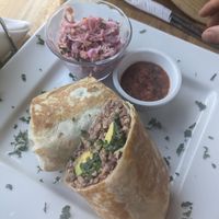 Burrito (without cheese) at Gaia Forest Cafe & Market in Granada