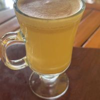 Golden milk  at Gaia Forest Cafe & Market in Granada