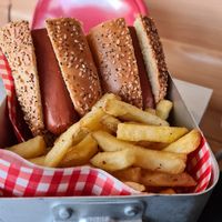 Kids dog and chips at Feed Me Fully Loaded in Nottingham