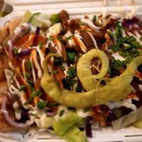 Ke 'Barb' on fries at Feed Me Fully Loaded in Nottingham