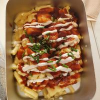 Bbq mac and cheese side at Feed Me Fully Loaded in Nottingham