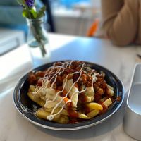 Fries topped with campfire comfort!  at Feed Me Fully Loaded in Nottingham