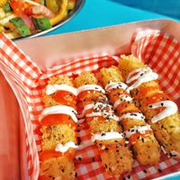 Cheese sticks at Feed Me Fully Loaded in Nottingham