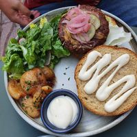 Burger at Erpingham House in Brighton
