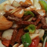 Peppered steak  at Dragon House in Riverside