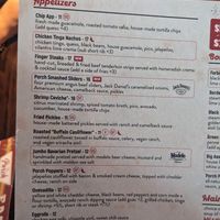 Vegan menu options labeledbe at The Porch in Phoenix