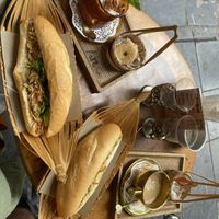 Banh mi and coffees at An Bread & Cafe in Hanoi