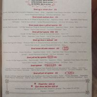 Menu at An Bread & Cafe in Hanoi