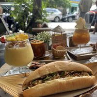 vegan Banh Mi, Smoothie with Granola Topping, Coconut Coffee  at An Bread & Cafe in Hanoi
