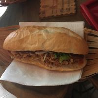 “Bread grilled beef BBQ (made of mushrooms) - without butter/cheese/mayonnaise. Delicious!  at An Bread & Cafe in Hanoi