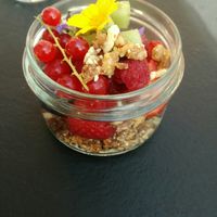 Delicious minute made dessert at Atelier Hortense in Poperinge