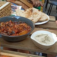 Egyptian Dish with very tasty Hummus at Plantbased Egyptian Eatery in Istanbul