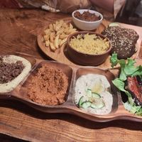 Share plate :) at Plantbased Egyptian Eatery in Istanbul