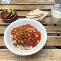 Koshary at Plantbased Egyptian Eatery in Istanbul