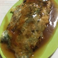 Vegan oyster pancake (素蚵仔煎) at QīngXīn SùShí 清心素食 in Taichung