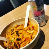 Rice noodles with Tzay at Woké in Louvain-la-neuve