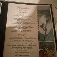 Menu (visited in Sept)  at Emeralds at Anse Chastanet Resort in Soufriere